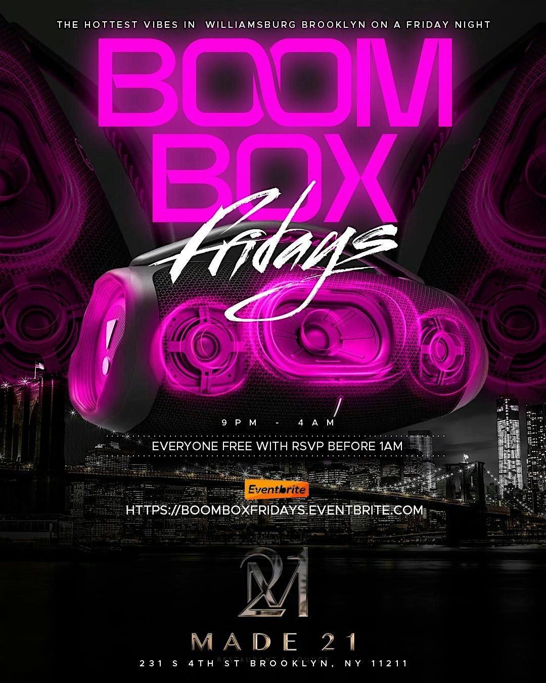 BOOM BOX FRIDAY'S