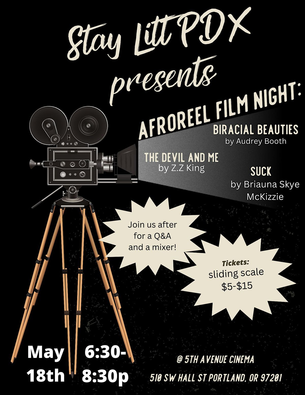 Stay Litt Presents AfroReel Film Night: Feat. Biracial Beauties