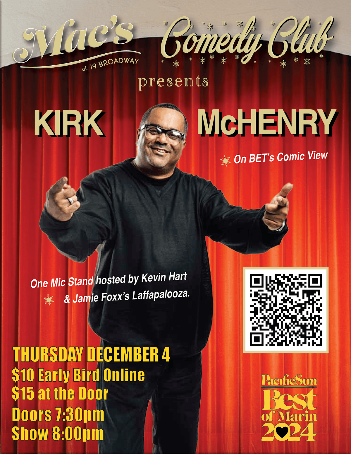 Mac's Comedy Club Presents: Kirk McHenry - Live in Fairfax