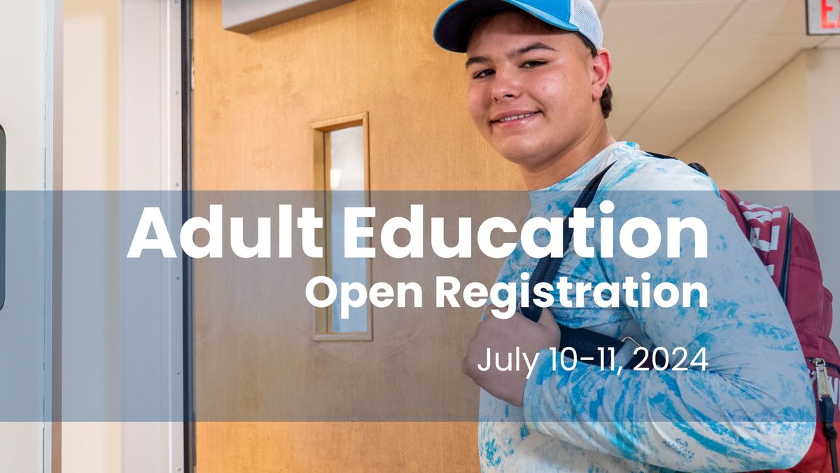 Adult Education Open Registration