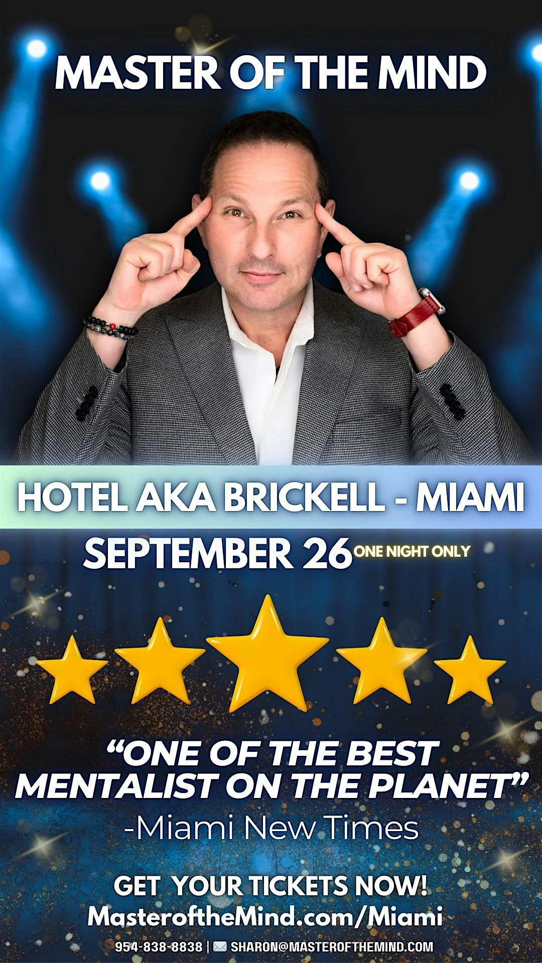 GUY BAVLI - MASTER OF THE MIND - LIVE IN BRICKELL MIAMI