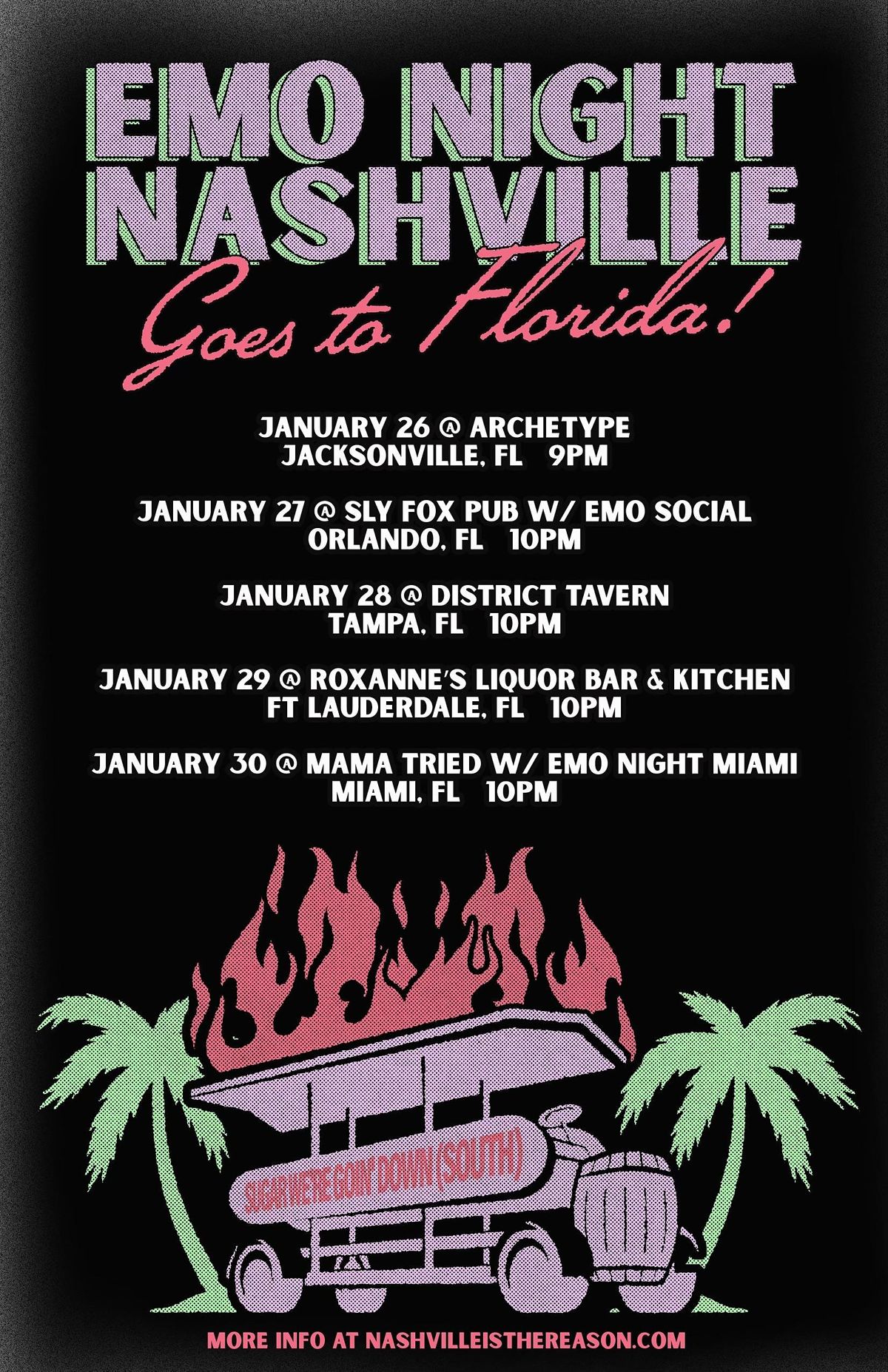 EMO NIGHT NASHVILLE Goes To Florida Tour