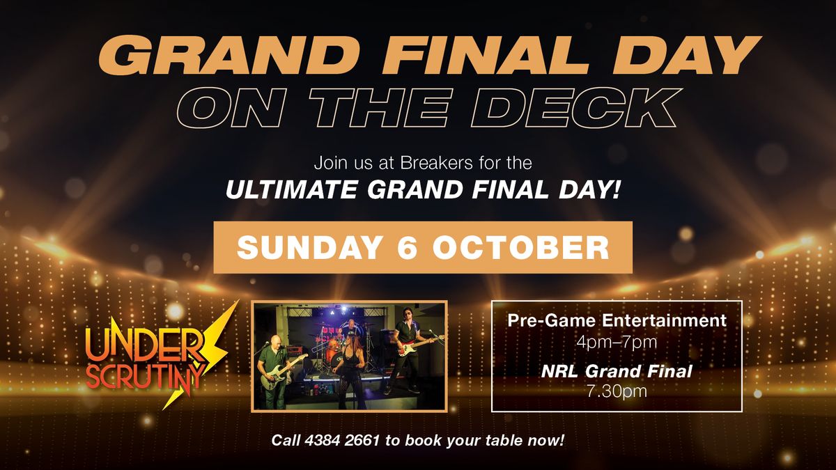 Grand Final Day on The Deck!