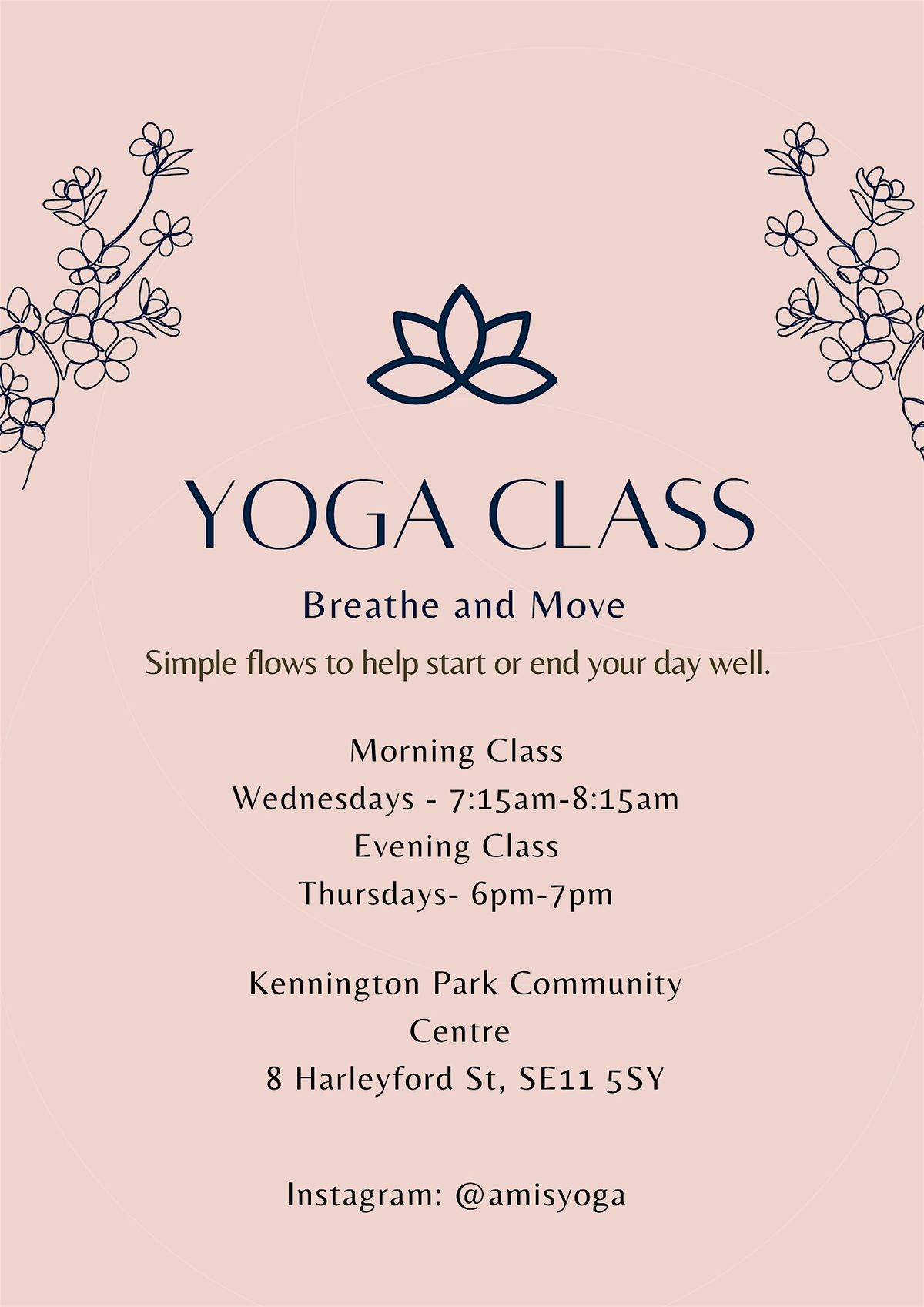 Morning and Evening Yoga Classes in Oval, London.