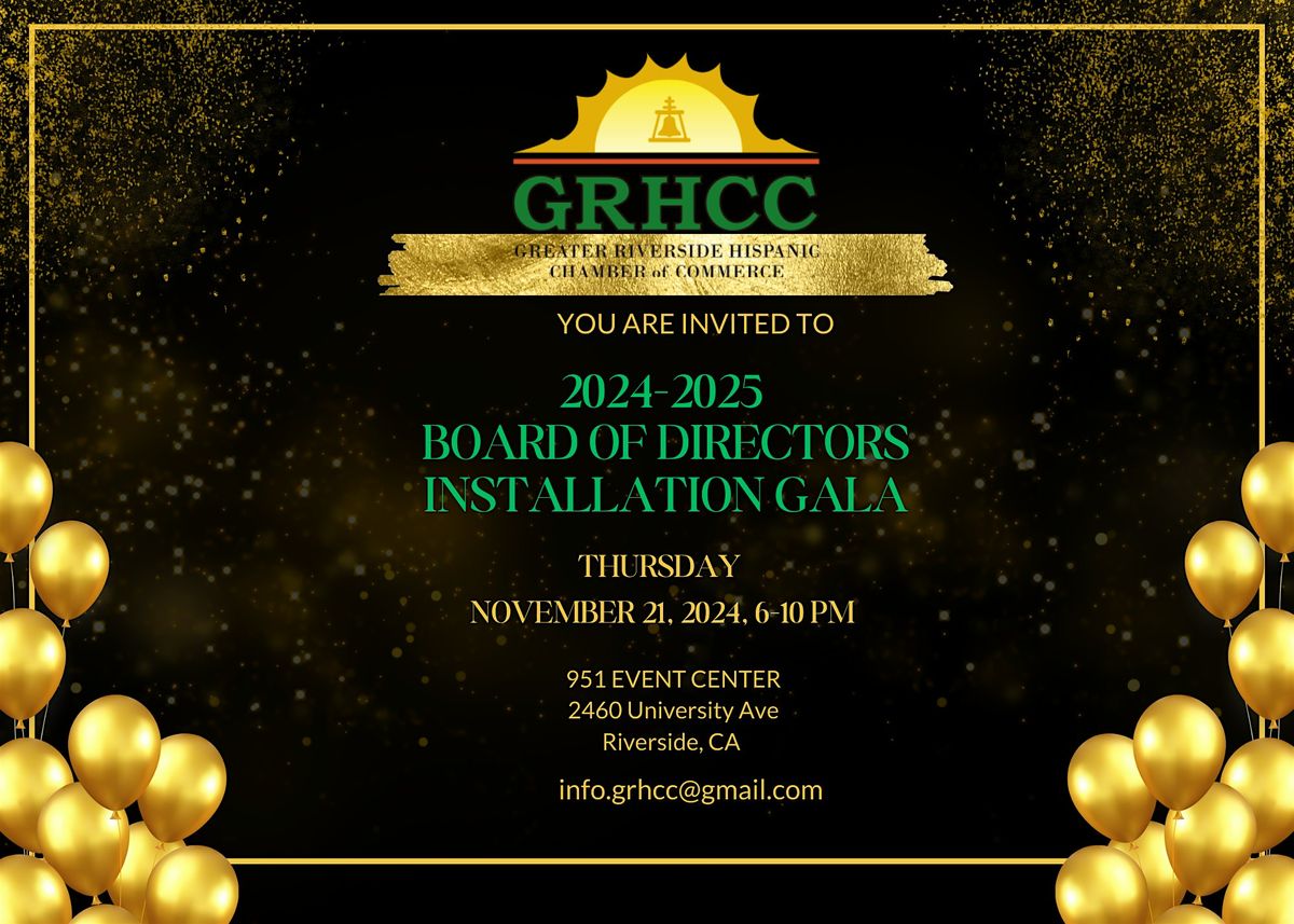 GRHCC INSTALLATION GALA