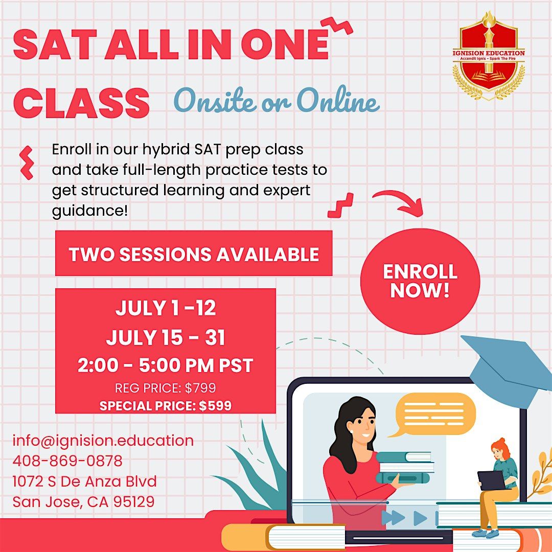 SAT All In One Class July 15-31, 2024