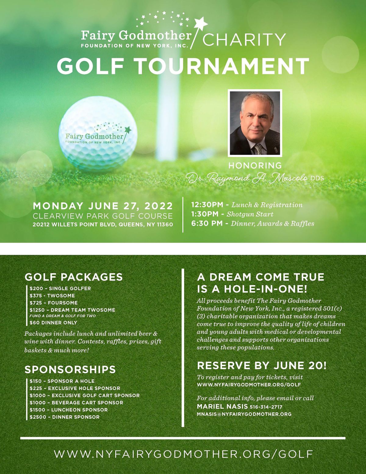 Fairy Godmother Foundation of New York Charity Golf Tournament ...