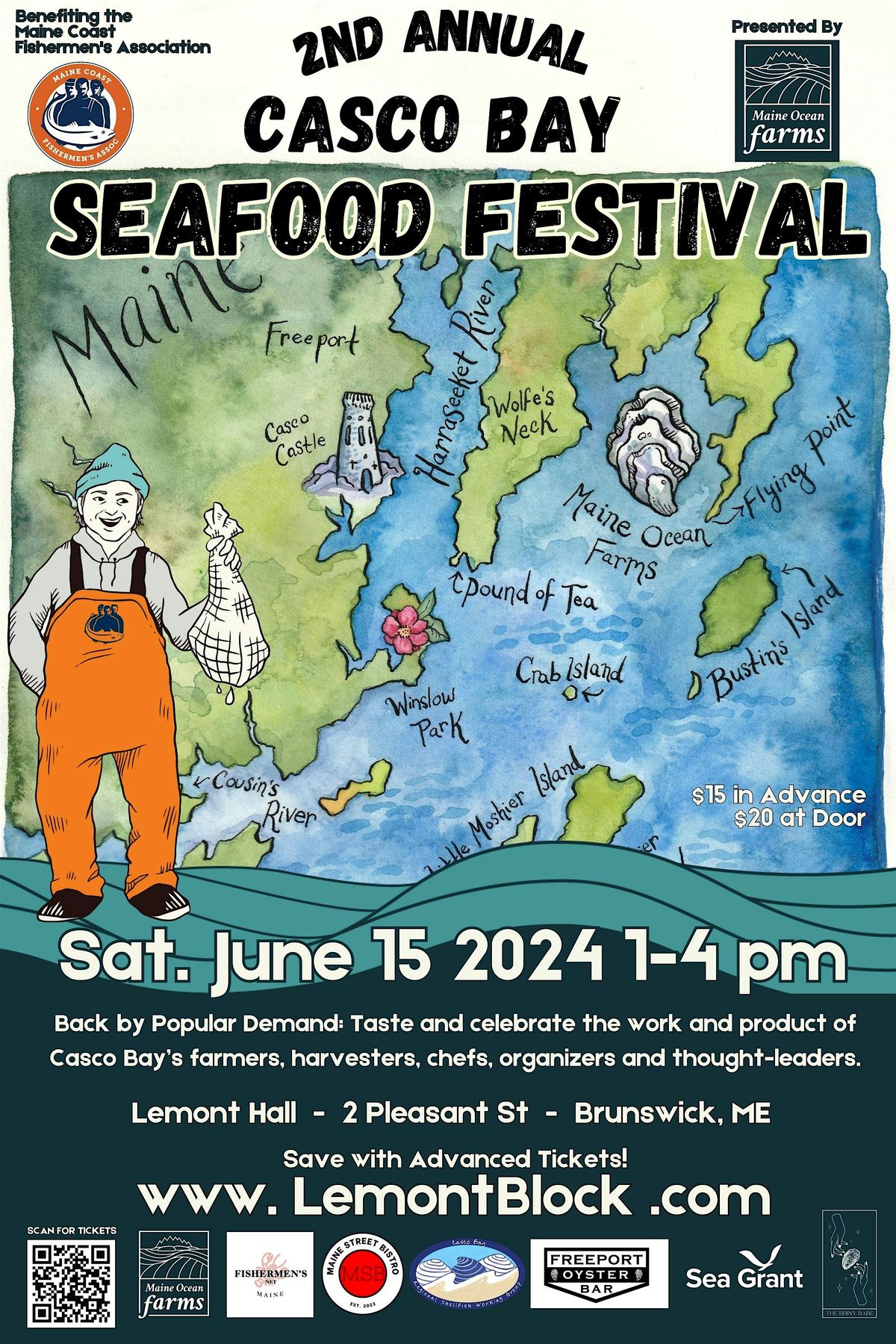 2nd Annual: Casco Bay Seafood Festival to Benefit MCFA