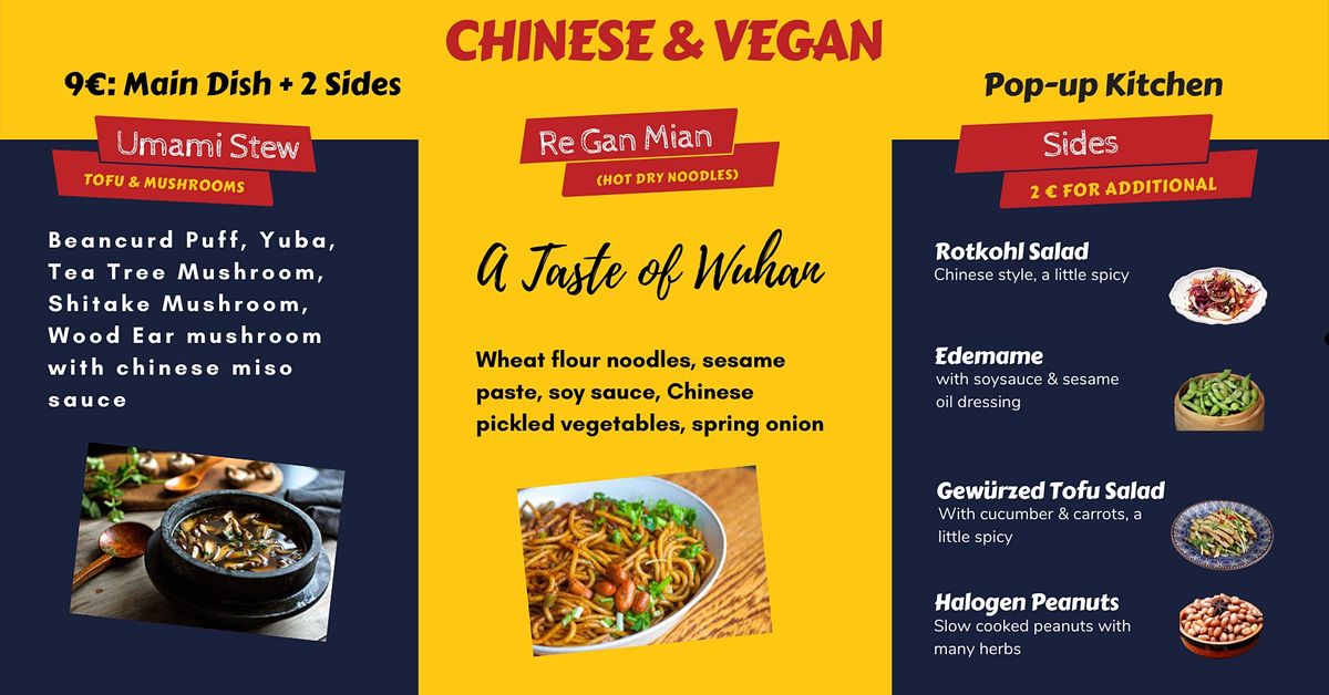 Authentic Chinese Vegan Popup Kitchen