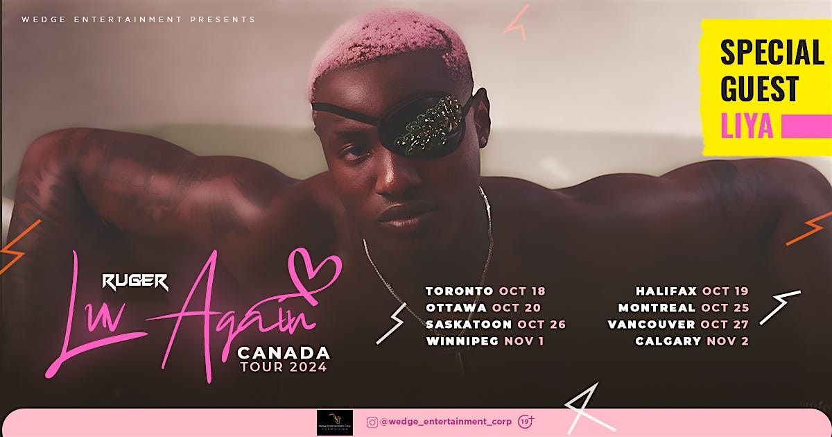 RUGER LUV AGAIN CANADA TOUR 2024 - CALGARY TICKETS