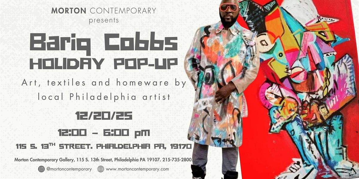 Bariq Cobbs Art and Merch Holiday Pop-Up