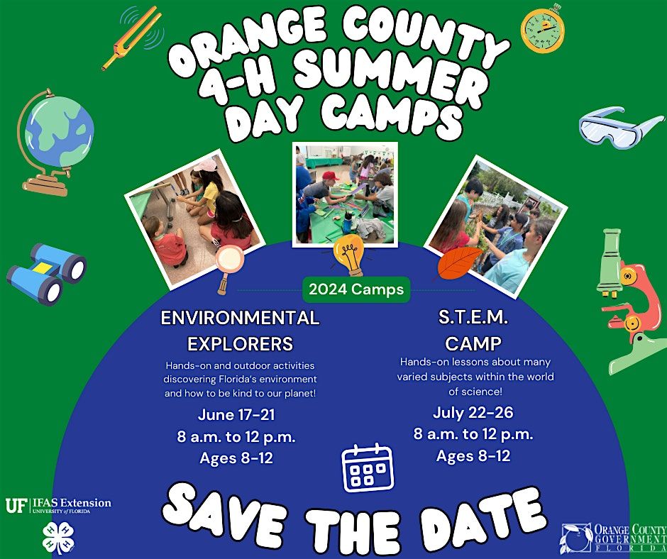 Orange County 4H 2024 Summer Day Camps