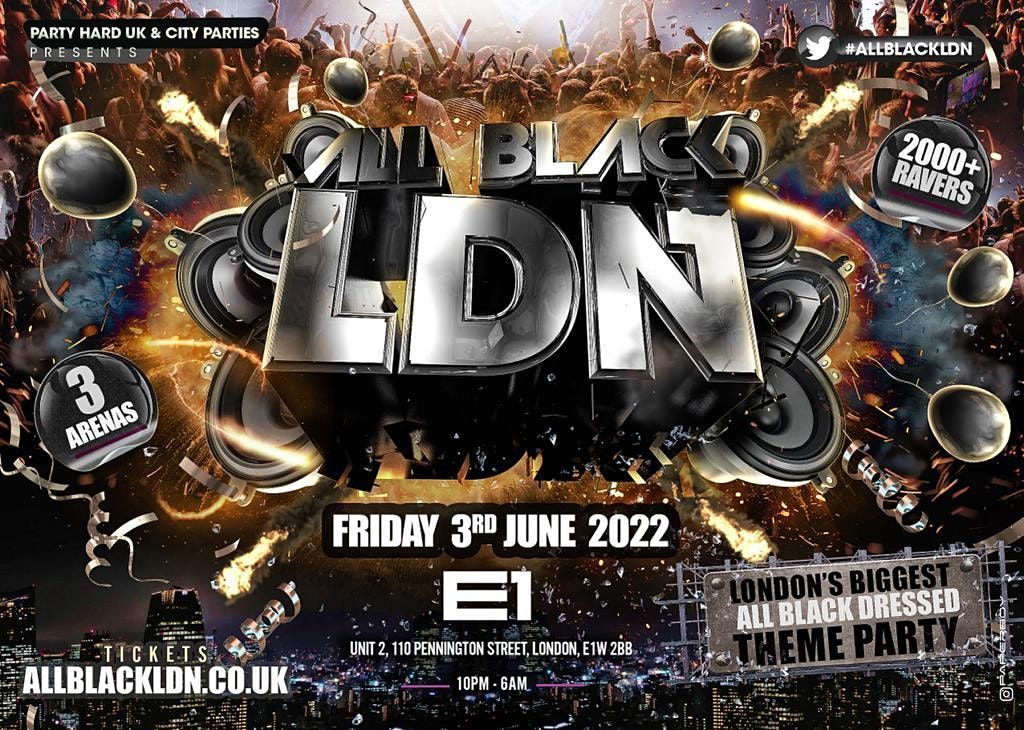 All Black London - Biggest All Black Dressed Theme Party