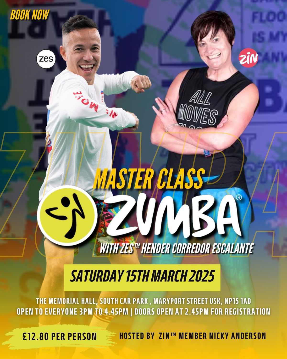 Zumba\u00ae\ufe0f Fitness Masterclass in SOUTH WALES, UK with ZES\u2122 Hender Corredor-Escalante