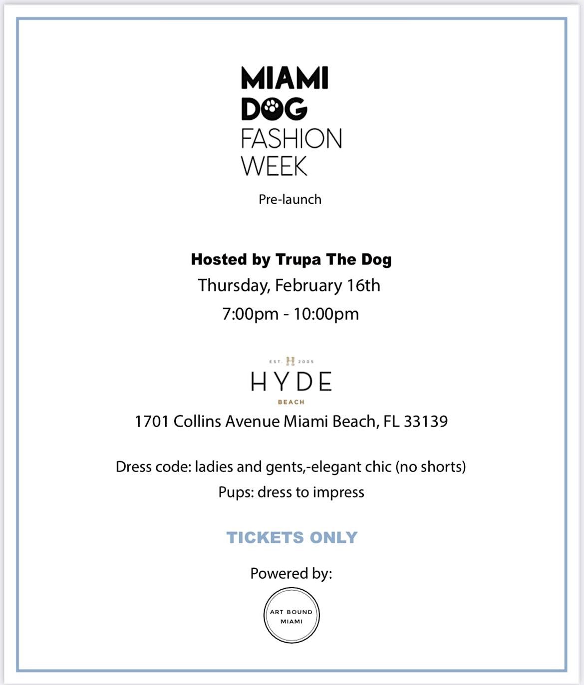 Miami Dog Fashion Week