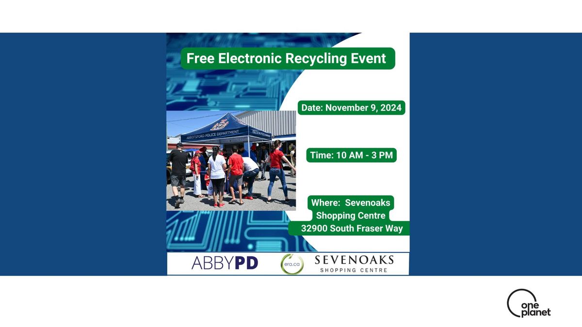 FREE ELECTRONIC RECYCLING EVENT