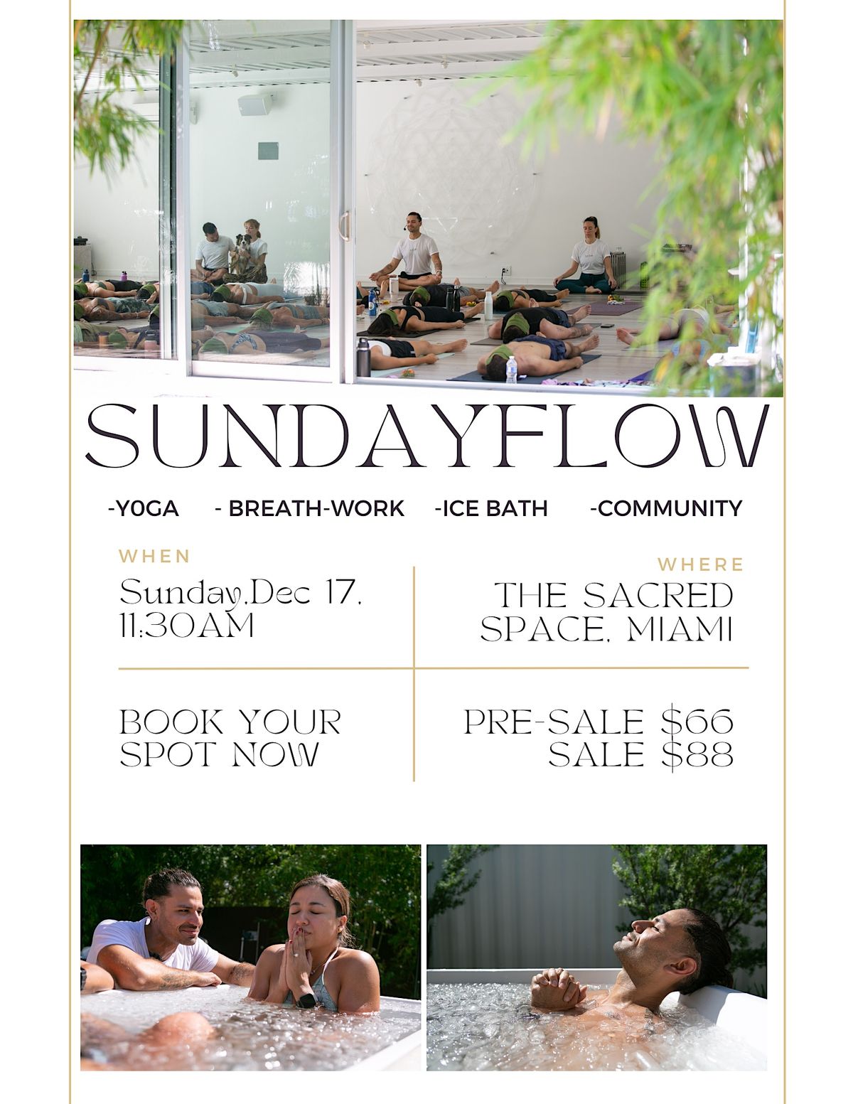 SUNDAY  FLOW EXPERIENCE AT THE SACRED SPACE