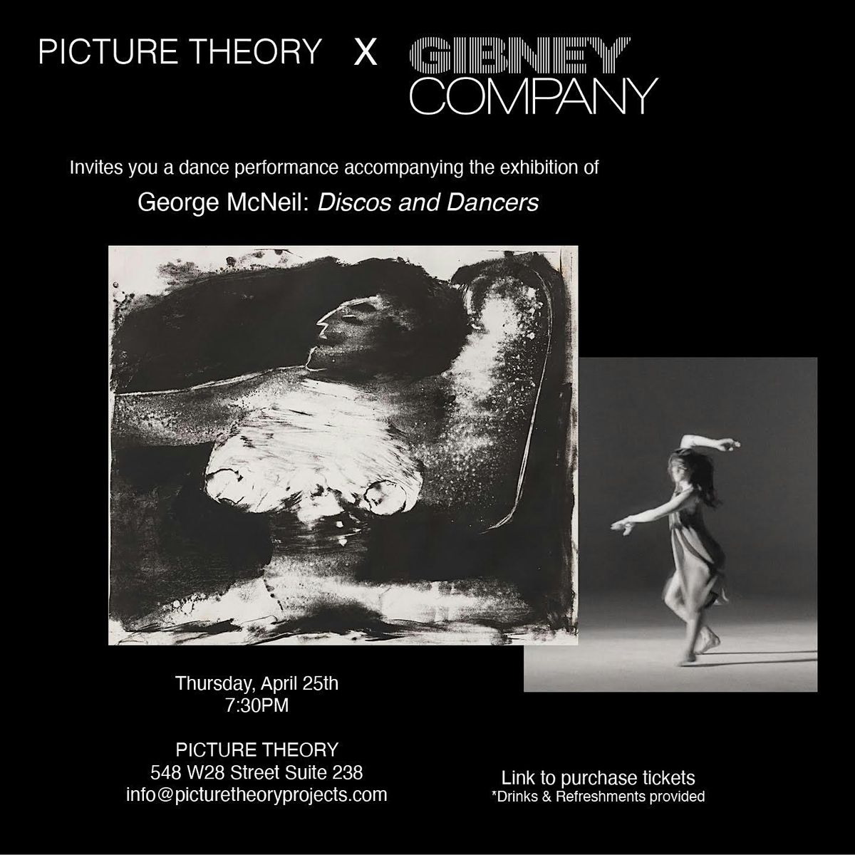 Picture Theory X  Gibney Company :  George McNeil \u2014 Discos and  Dancers