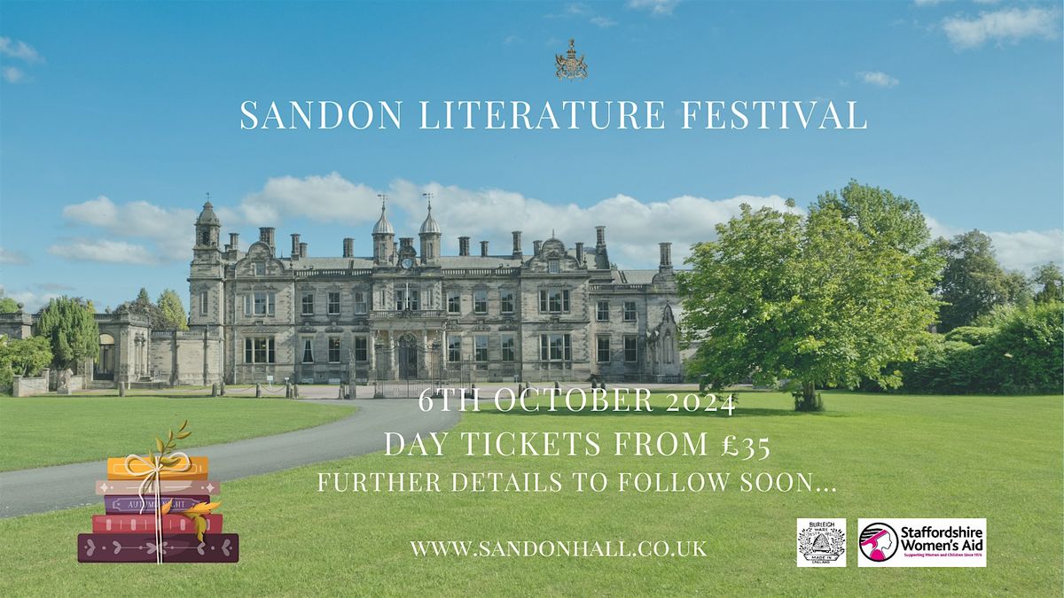 Sandon Literature Festival - All Day Admission Sunday