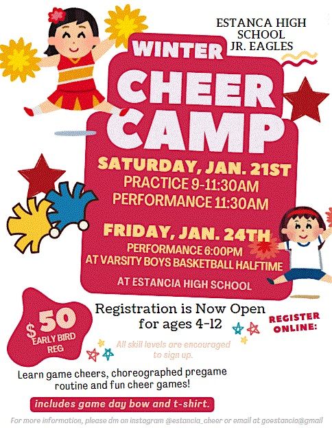 Jr. Eagles Youth Winter Cheer Camp