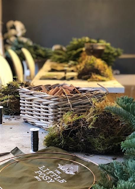 Christmas Wreath workshop - The Little Posy Hut at Flamingo, Billericay