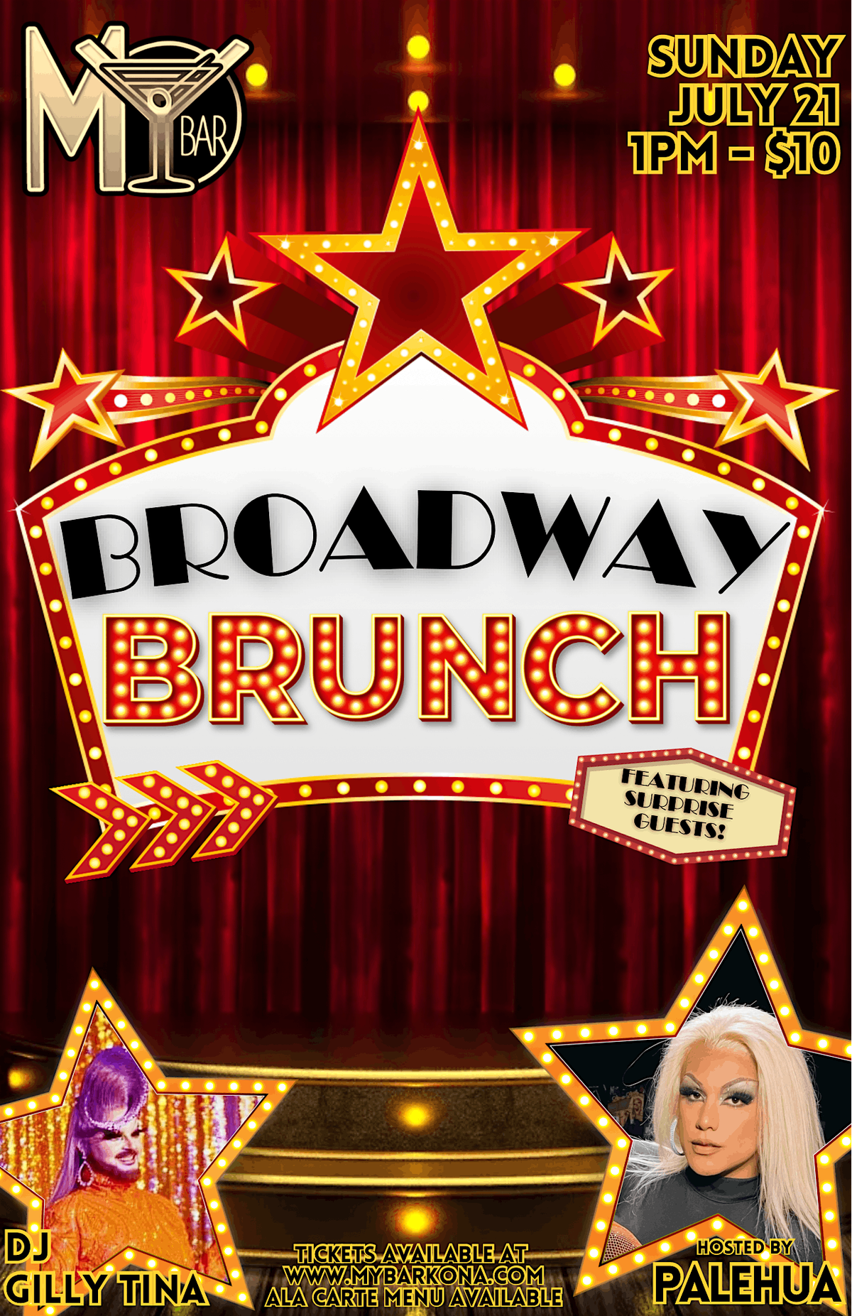 DRAG BRUNCH @MY BAR : BROADWAY EDITION!