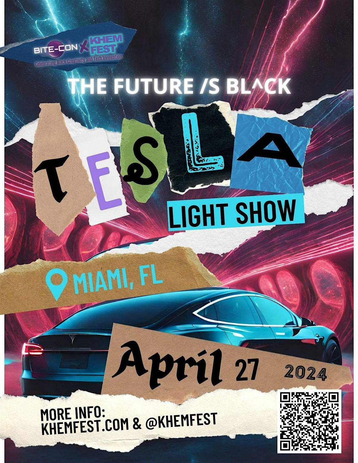 The Future is Black: Tesla Light Show presented by KHEM FEST