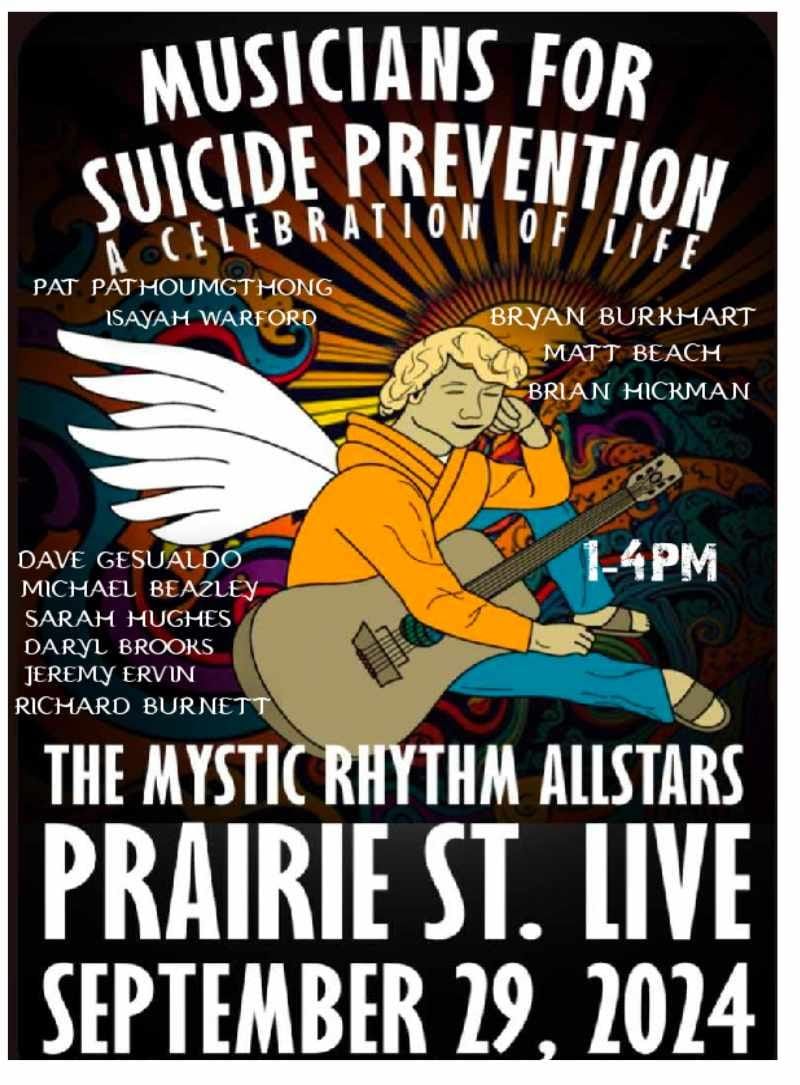 Mystic Rhythm Celebration of Life !         Musicians for Suicide Prevention