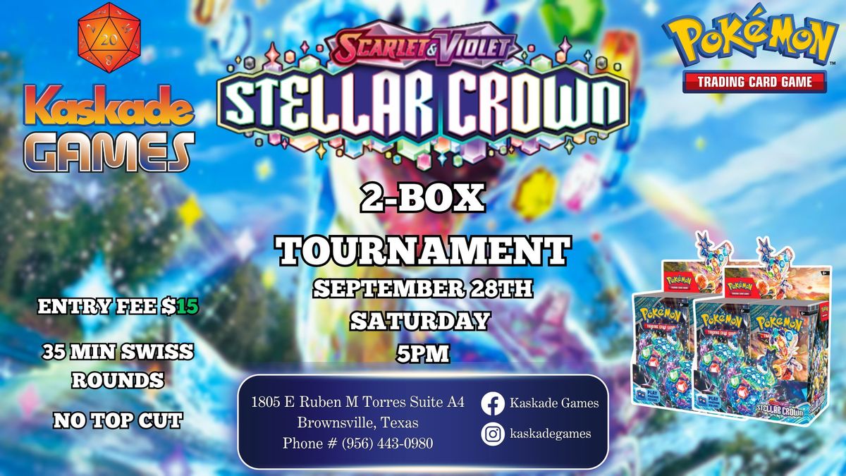 Pokemon TCG: Stellar Crown 2-Box Tournament