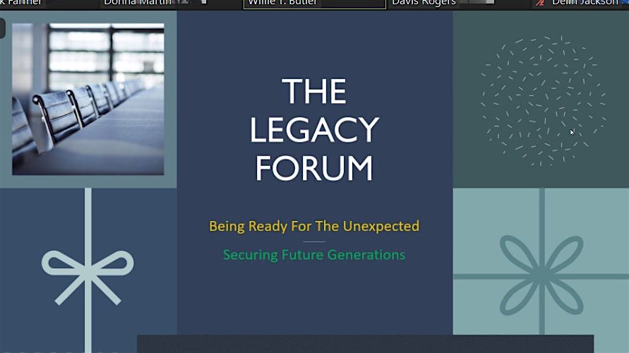 THE LEGACY FORUM