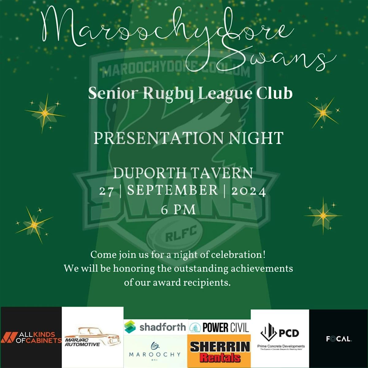 Maroochydore Swans Senior Rugby League Presentation Night