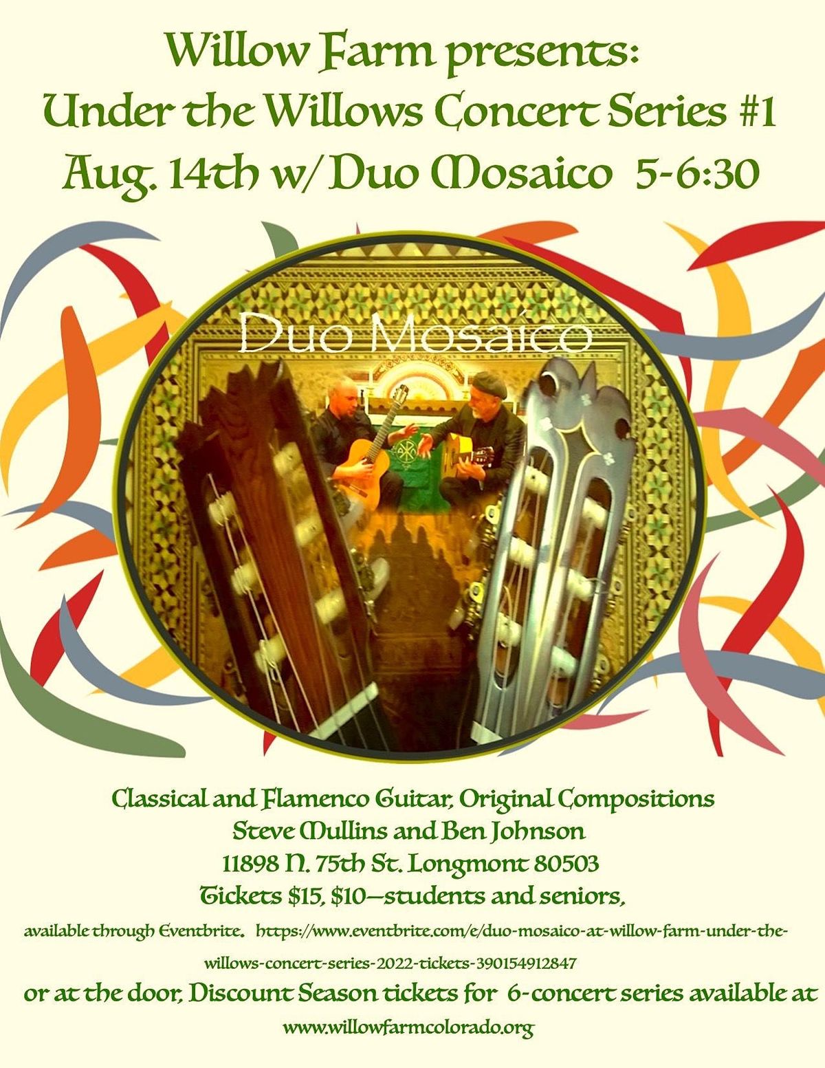 Duo Mosaico at Willow Farm (Under the Willows Concert Series 2022