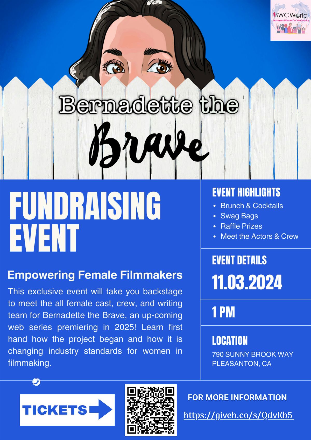 Bernadette the Brave Fund Raising Event