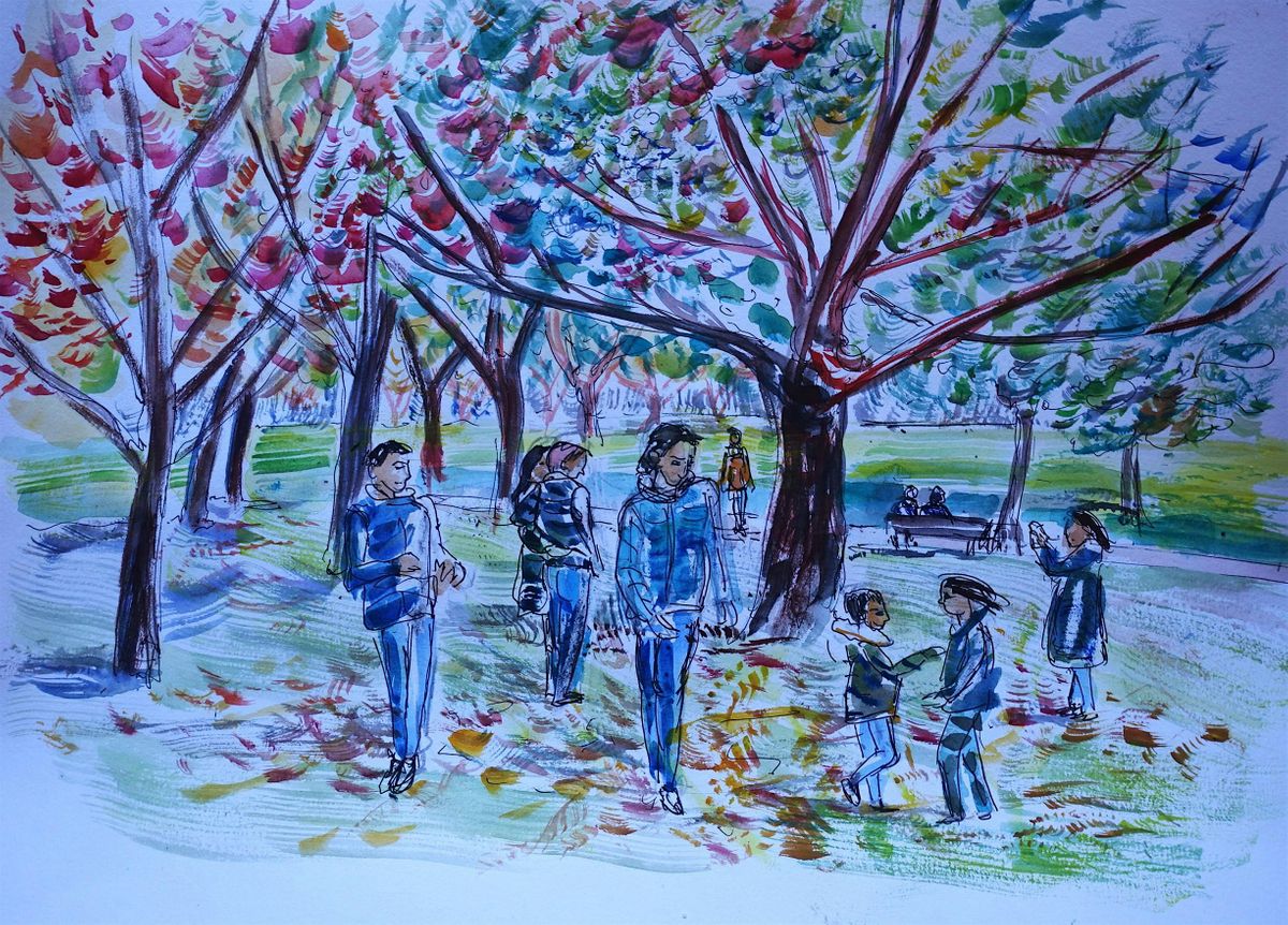 Sketching and Watercolour In Regents Park and St James Park