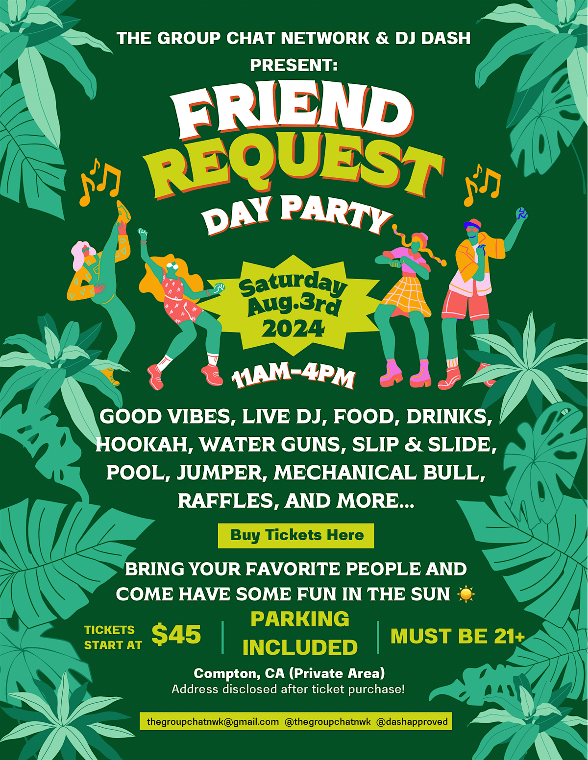 The Group Chat Network & DJ Dash Present: Friend Request Day Party!!!