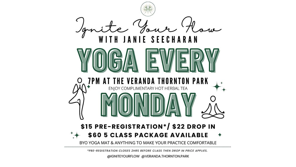 Yoga & Meditation, Outdoors at The Veranda - Every Monday Downtown Orlando