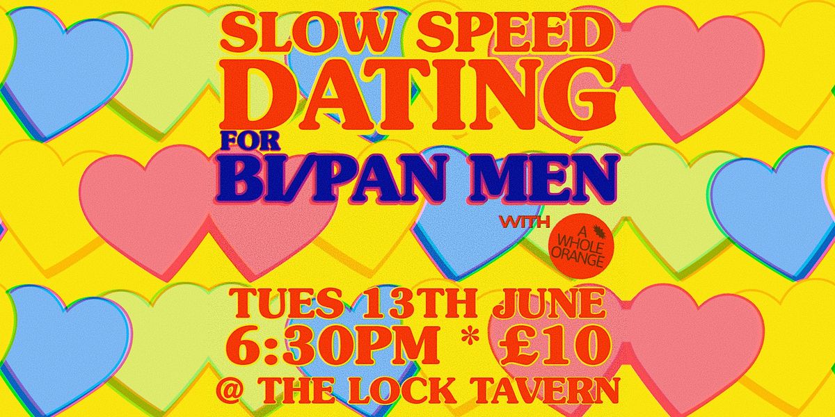 SLOW SPEED DATING FOR BI\/PAN MEN @ THE LOCK CAMDEN!
