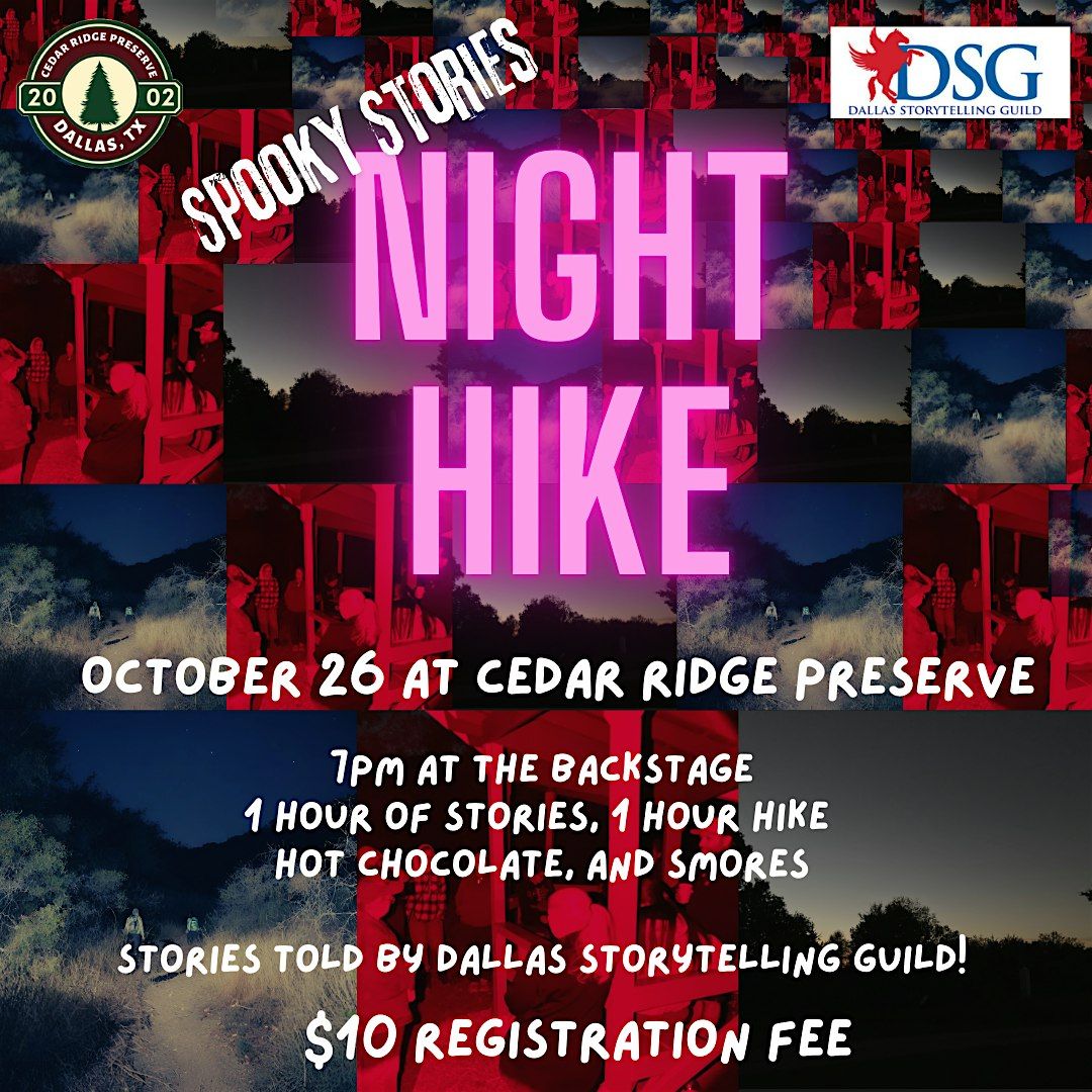 Spooky Stories Night Hike at Cedar Ridge Preserve