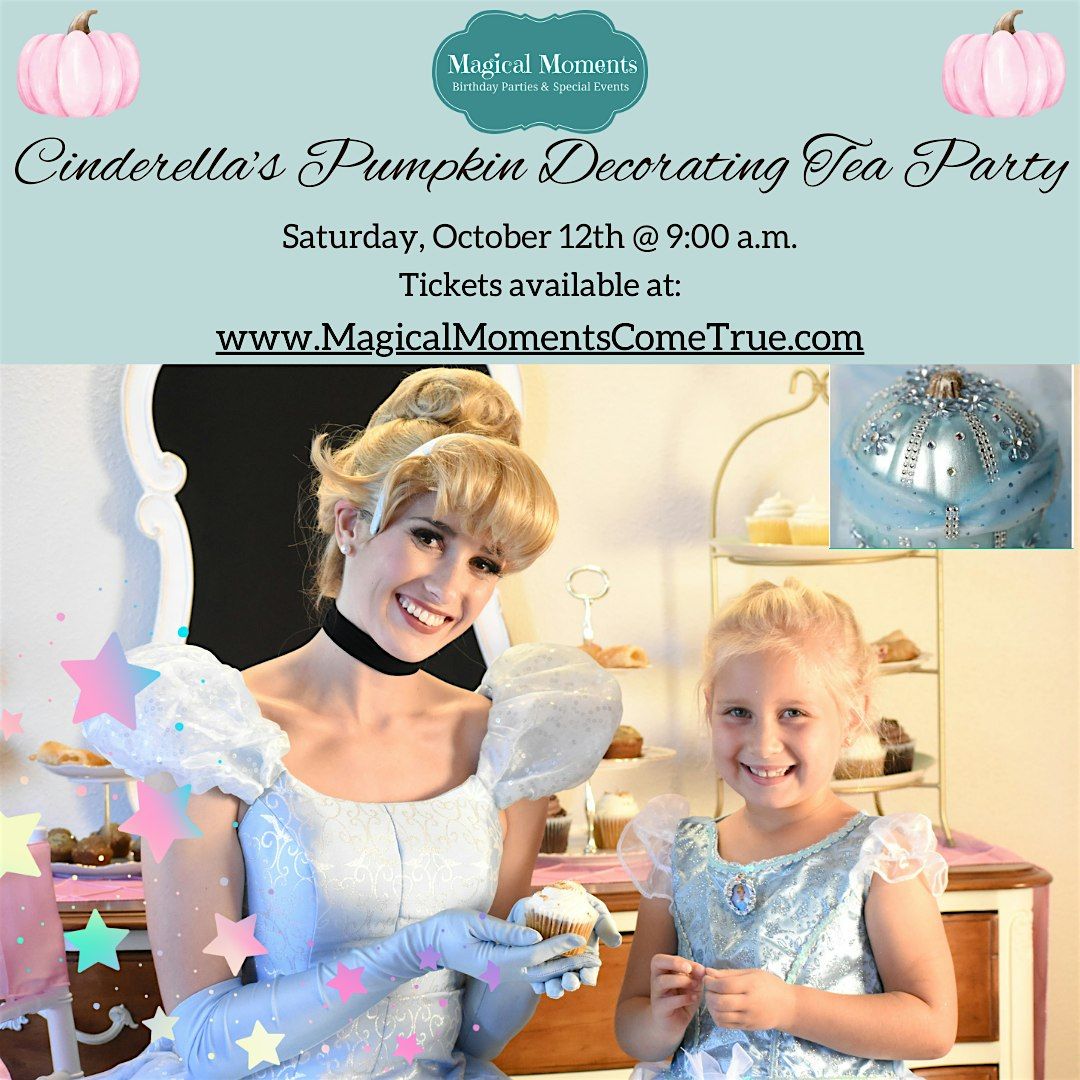 Cinderella's Pumpkin Decorating Tea Party!