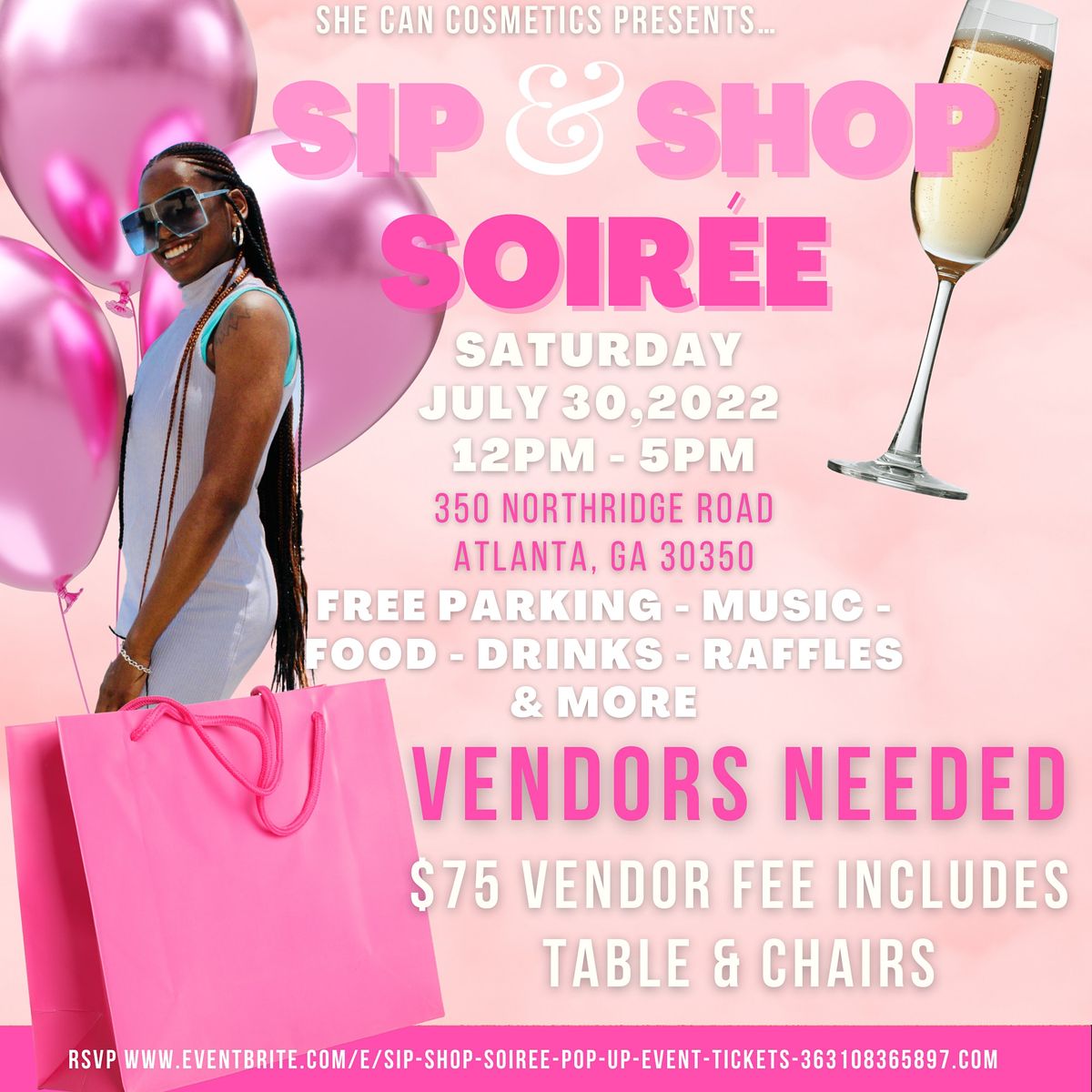 Sip & Shop Soir\u00e9e Grand Opening & Pop-Up Event