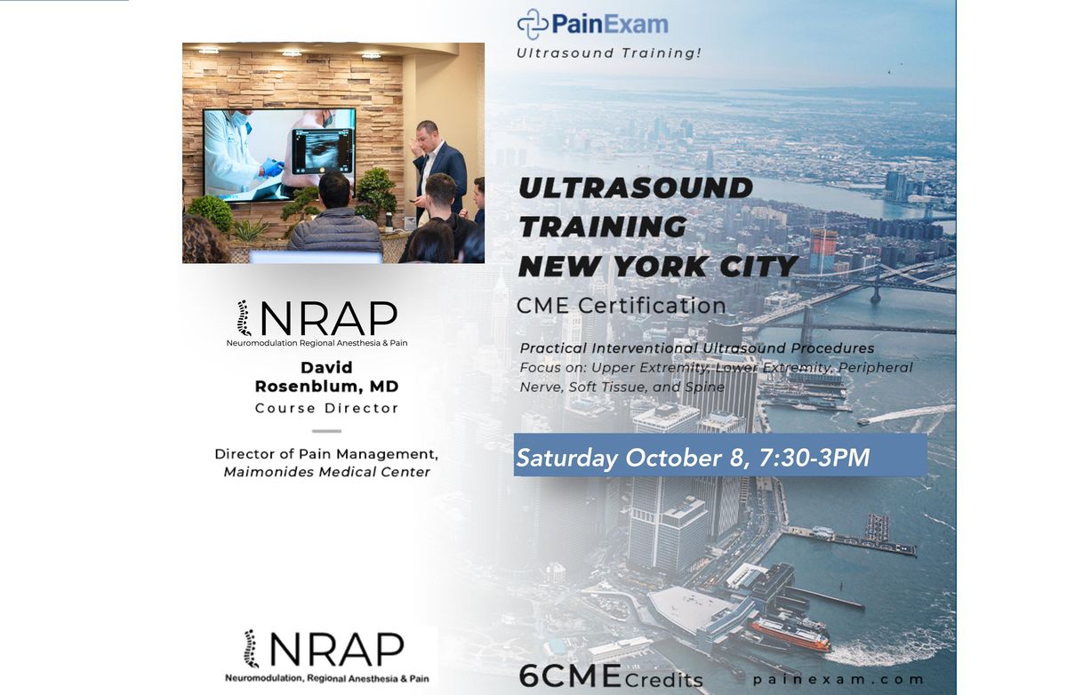 NRAP:  Acute and Chronic  Pain  Ultrasound CME  Workshop