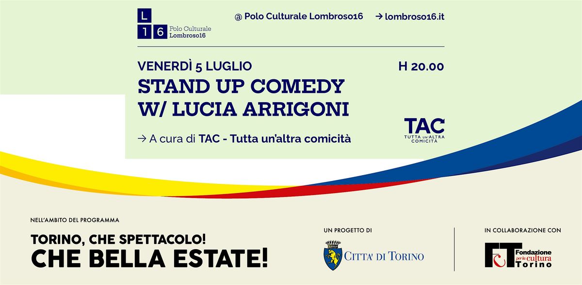 Stand up comedy w\/ Lucia Arrigoni