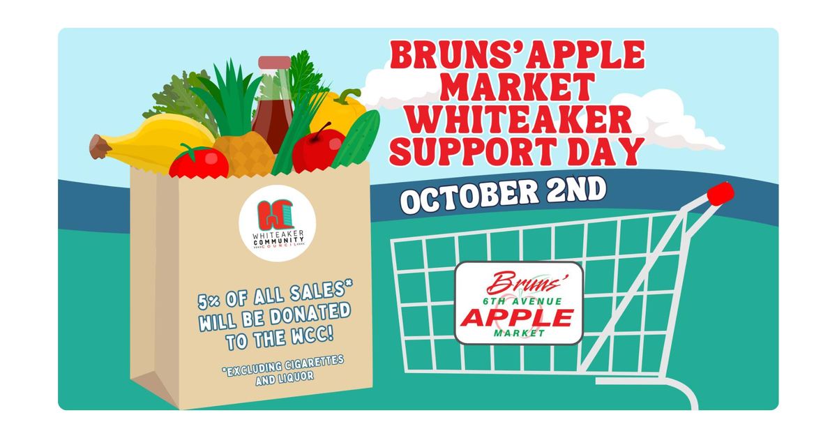 Bruns' Apple Market Whiteaker Support Day