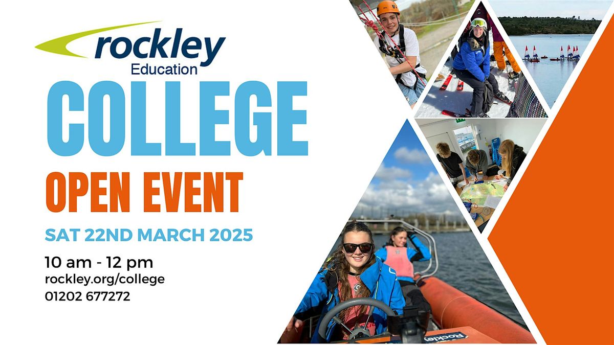 Rockley College Open Event Saturday 22nd March 2025