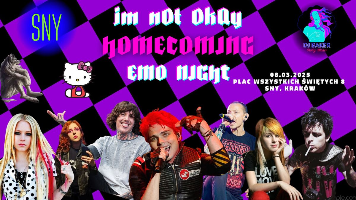 OTWARCIE KLUBU SNY: iM nOt OkAy - HOMECOMING EMO NIGHT - KRAK\u00d3W