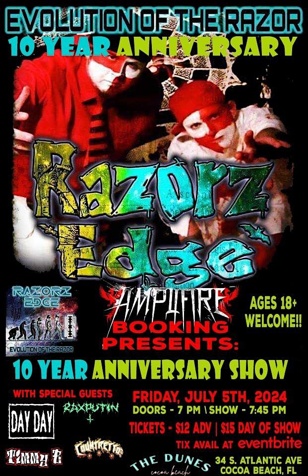 RAZORZ EDGE "Evolution Of The Razor" 10 Year Anniversary