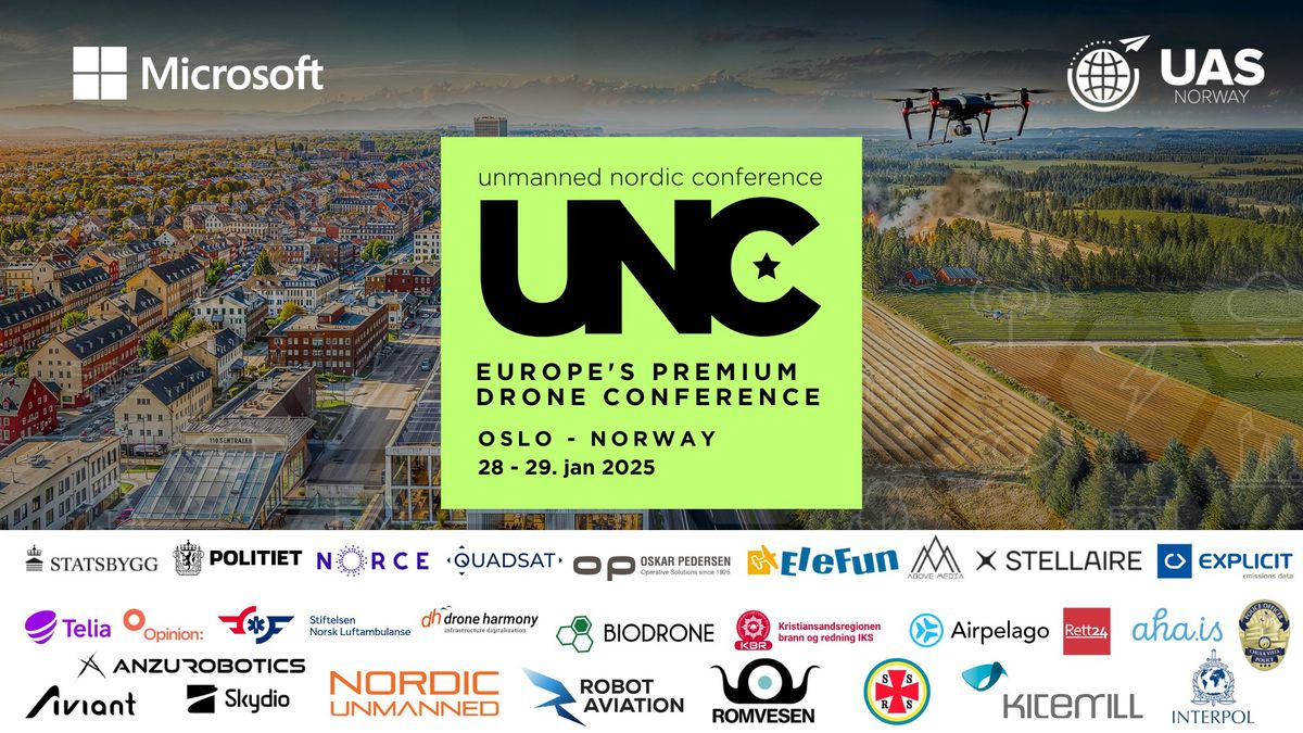 UNC2025 - Nordens st\u00f8rste og viktigste dronekonferanse 