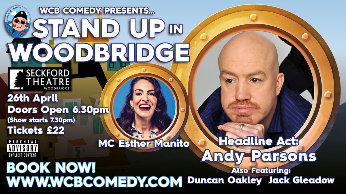 Stand up in Woodbridge with headliner Andy Parsons