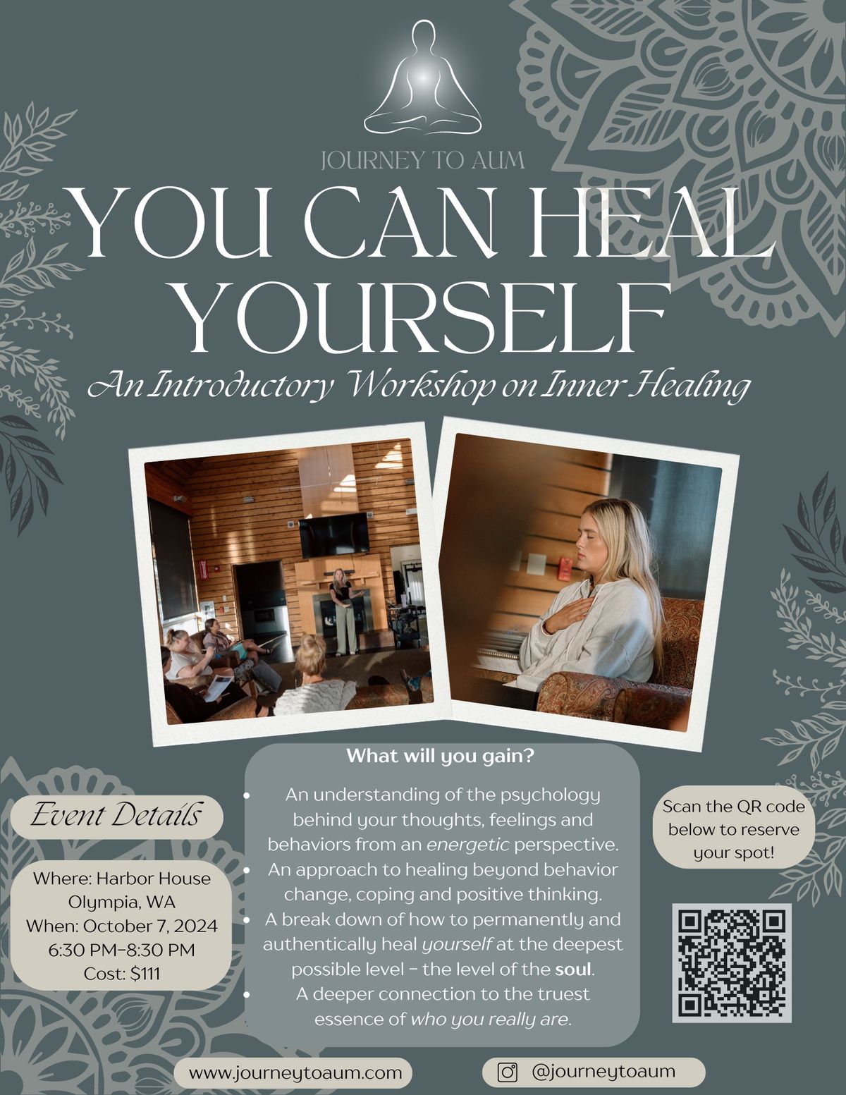 You Can Heal Yourself: An Introductory Workshop on Inner Healing 