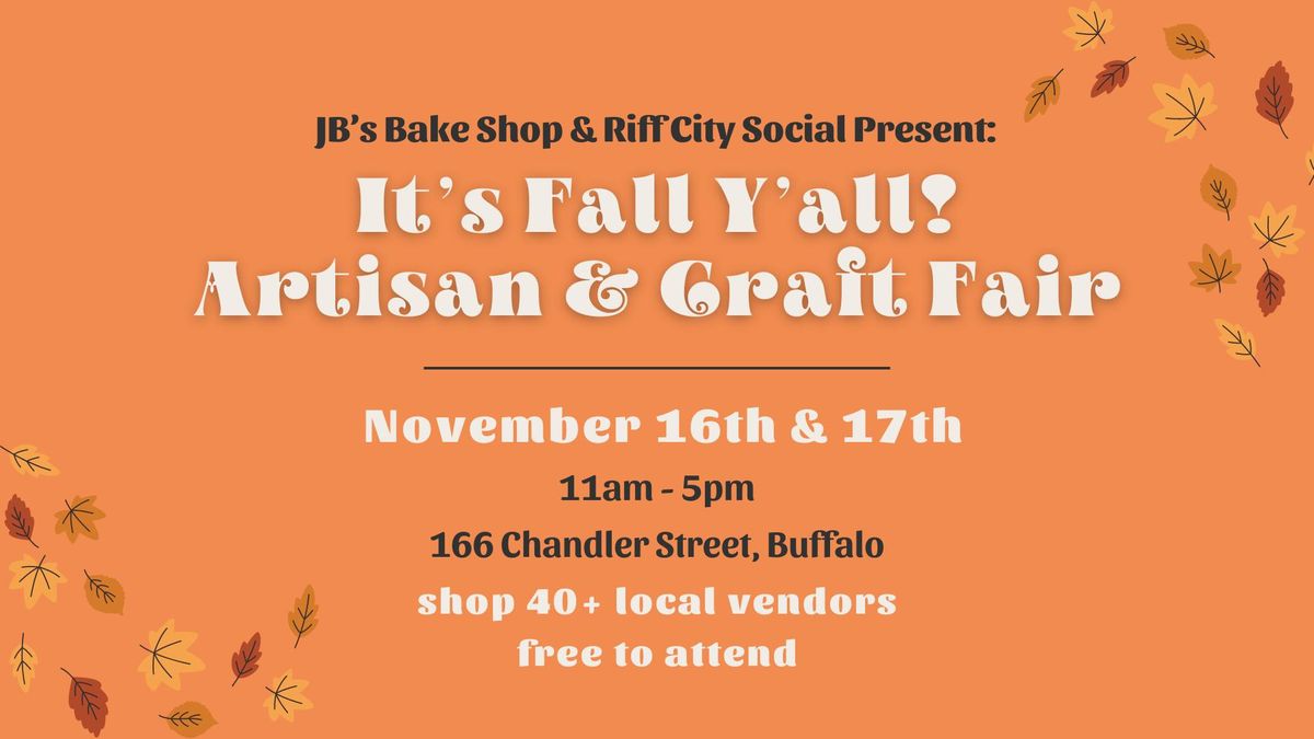 It's Fall Y'all! Vendor Market at Riff City Social | November 16th & 17th